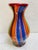 Vintage Millefiori Striped Italian Murano Attributed Heavy Glass Paperweight Vase For Sale - Image 11 of 11