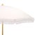 Modern Valencia 6.5 Ft Beach Fringed Umbrella, Ivory For Sale - Image 3 of 8