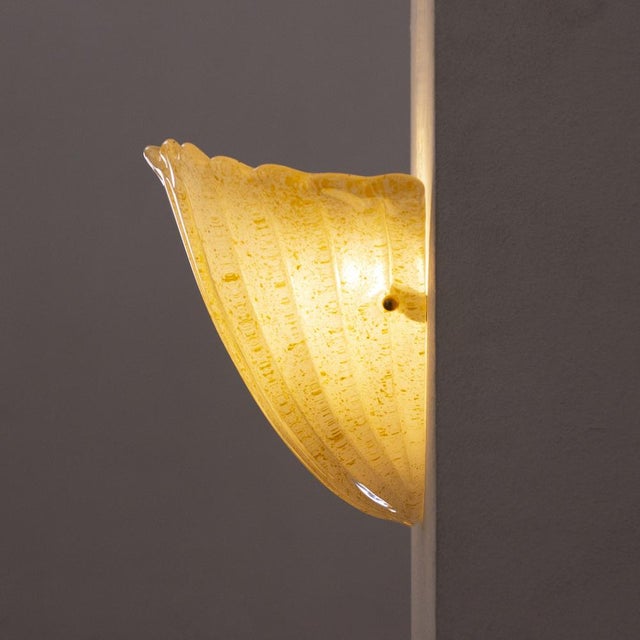 Vintage Italian Murano Glass Wall Sconces, 1990s, Set of 2 For Sale - Image 6 of 12