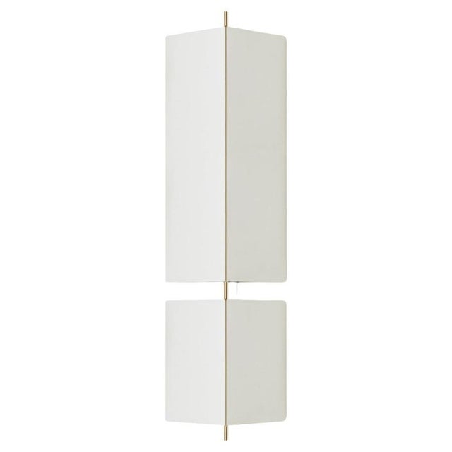 3T09 Bronze Structure and Ivory Fabric 1 Module Wall Lamp by Neri & Hu for Cassina For Sale - Image 3 of 10
