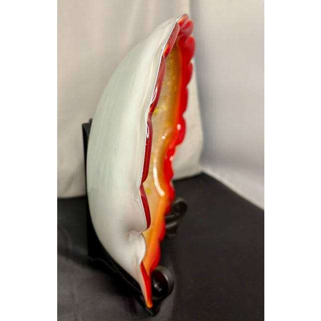 Murano Glass "Tutti Frutti" or "Bizantino" Bowl With Golden Flakes 1960's Avem For Sale In Houston - Image 6 of 6