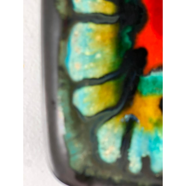 1950s Mid-Century Long Multi Color Ceramic Sushi Serving Dish For Sale - Image 11 of 12