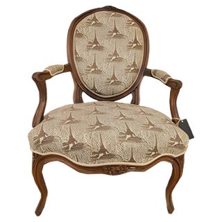 Louis XV Eiffel Tower Lounge Chair For Sale