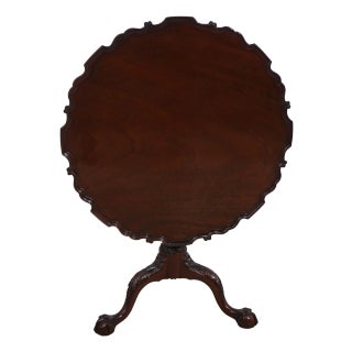 Kindel Winterthur Collection Mahogany Tilt Top Table For Sale