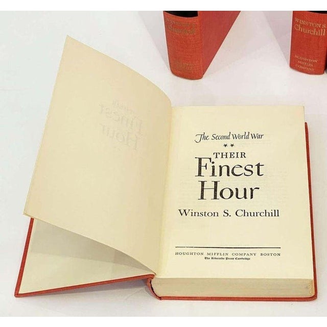 Red "The Second World War, " by Winston Churchill For Sale - Image 8 of 11