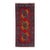Red Filpa Elephant Foot Tribal Oriental Runner Rug, 2'9" X 6'6" For Sale