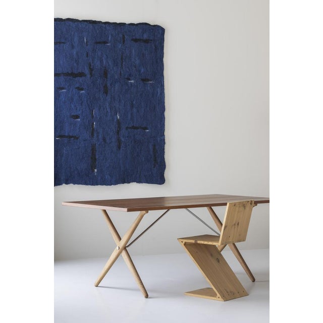 AT 303 Sawbuck Dining Table by Hans Wegner for Andreas Tuck, Denmark, 1950s For Sale - Image 3 of 18
