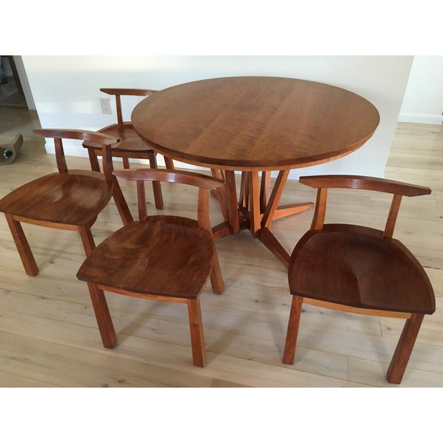Thomas Moser Edo Table With 4 Dining Chairs Chairish