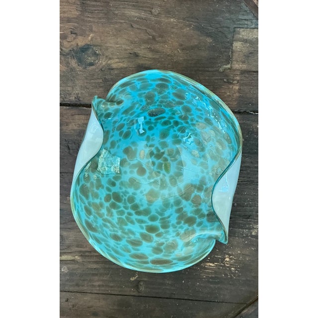 Mid 20th Century Vintage Italian Murano Glass Bowl For Sale - Image 5 of 12