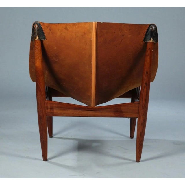 Set of Model 272 Lounge chair and Ottoman by Illum Wikkelsø for C.F. Christiansen, Sweden, 1960s For Sale - Image 12 of 15