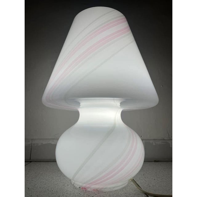Glass Murano Glass Mushroom Table Lamp, 1970 For Sale - Image 7 of 8