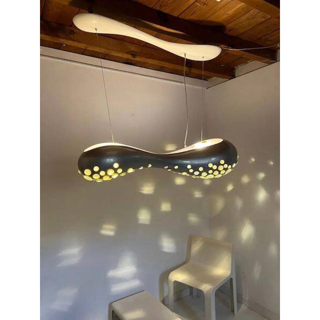 Gray Molecula Ceiling Light from Cedrimartini, 1980s For Sale - Image 8 of 8