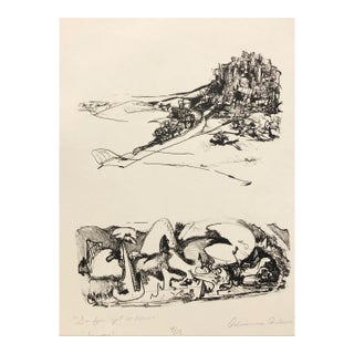 1971 Adrienne Anderson So Far So Near Lithograph For Sale