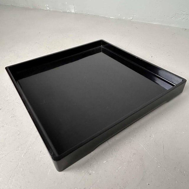 Urushi Lacquer Black Tray, Japan, 1890s For Sale - Image 14 of 14