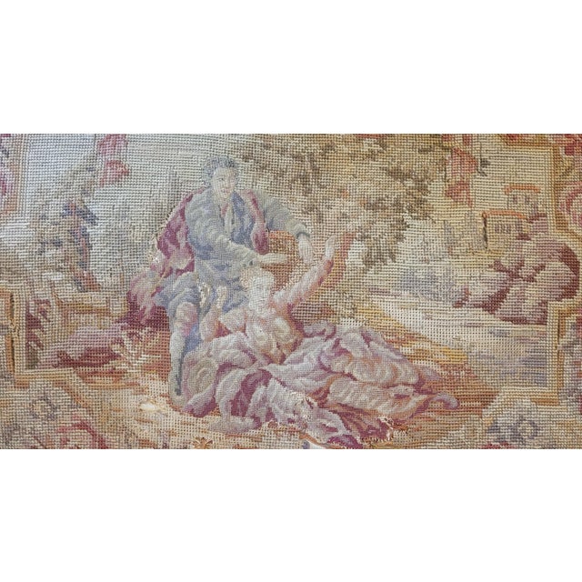 Fine Antique Ca1900 French Small Stool Tapestry Covering For Sale - Image 11 of 11