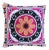 Swati Embroidered Suzani Pillow 20" X 20" For Sale
