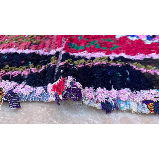 Textile 1980s Moroccan Colorful Vintage Rug - 2'11" X 6'10" Ft For Sale - Image 7 of 9