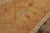 Textile Vintage Oushak Rug in Gold & Orange With Floral Patterns - Rug & Kilim For Sale - Image 7 of 9