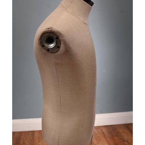 Vintage Tailors Dummy Mannequin with Chrome Base For Sale - Image 6 of 8