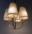 Beige 4-Arm Chandelier in Brass with Silk Shades, Austria, 1930s For Sale - Image 8 of 17