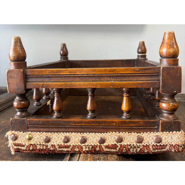 Antique English Foot Stool For Sale - Image 10 of 11