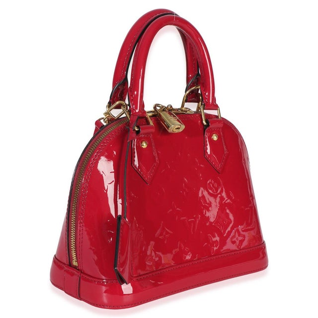 Contemporary Fuchsia Monogram Vernis Alma BB For Sale - Image 3 of 8