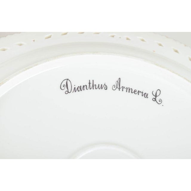 Copper Large Flora Danica Platter with Open Pierced Border from Royal Copenhagen, 1960s For Sale - Image 8 of 10
