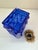 Cobalt Blue Pressed Glass Vase by Josef Schott for Smålandshyttan, Sweden, 1960s For Sale - Image 12 of 18