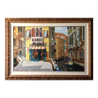 Viktor Shvaiko "Ristrante" 2000 Hand Signed With Custom Framed For Sale