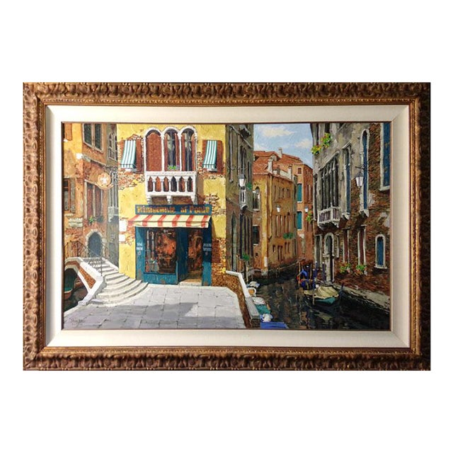 Viktor Shvaiko "Ristrante" 2000 Hand Signed With Custom Framed For Sale