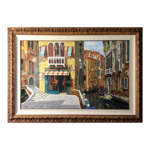 Viktor Shvaiko "Ristrante" 2000 Hand Signed With Custom Framed