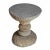 Contemporary Vintage Outdoor Stacked River Rock Side Table Stool For Sale - Image 3 of 7