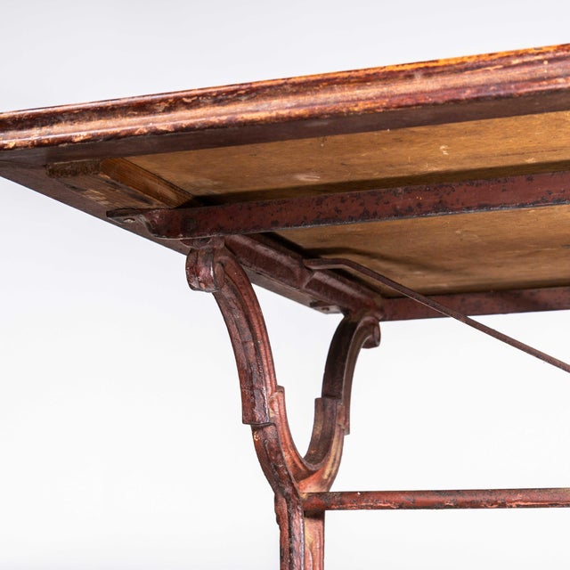 French Intricate Relief Cast Base Table, 1940s For Sale - Image 3 of 8