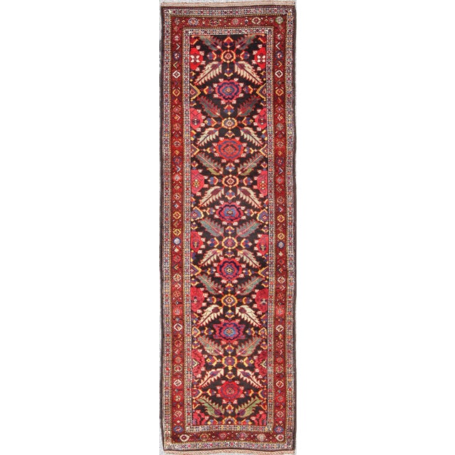 Antique Caucasian Karabagh Gallery Rug-3'10 X 12'10 For Sale - Image 13 of 13
