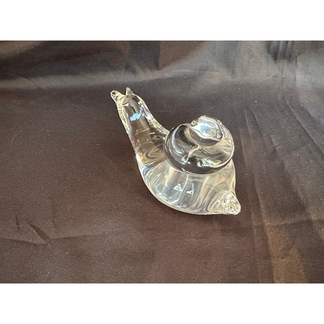 Swedish Mid Century Modern Art Glass Snail Figurine Paperweight For Sale - Image 10 of 17