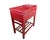 Red Vintage Chinoiserie Red Lacquer Console Table 33.5" W For Sale - Image 8 of 12