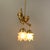 Gold Gilded Metal Angel Figure Ceiling Light, 1910s For Sale - Image 8 of 11