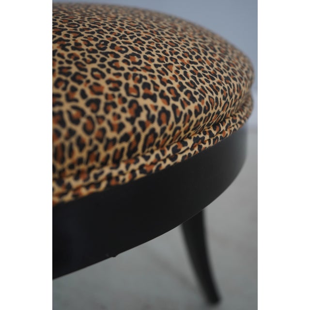 Pair Lyre Back Black Finish Occasional Chairs For Sale - Image 16 of 18