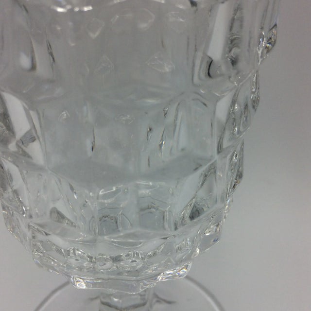 Fostoria American Clear Low Water Goblet - Set of 7 For Sale In Sacramento - Image 6 of 8
