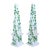 Vintage Chinese Ceramic Garden Ivy Obelisks, a Pair For Sale