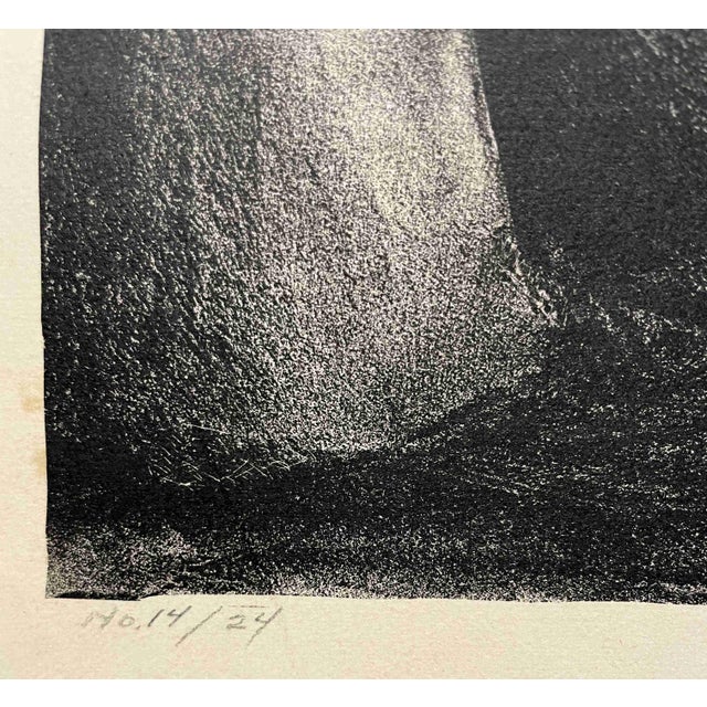 A Moody 1932 Lithograph by Rare Chicago Artist Davenport Griffen For Sale In Chicago - Image 6 of 7