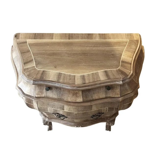 Italian 18th Century Style Bombe Commodes, 1950s, Set of 2 For Sale - Image 4 of 7