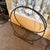 Rustic Wrought Iron Hoop Style Fire Log Holder For Sale - Image 3 of 12