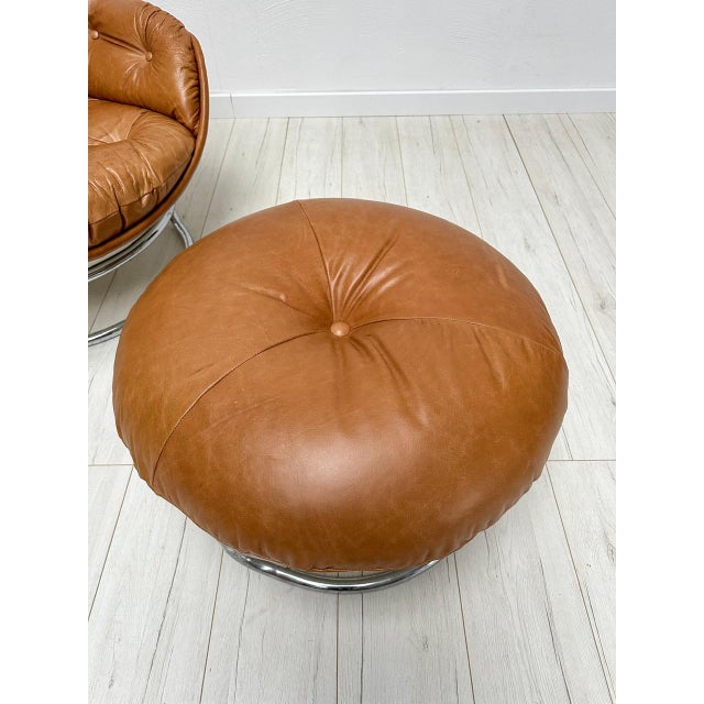 Set of Vintage Leather Karate Chair Set by Michel Cadestin for Airborne, 1960s For Sale - Image 13 of 16