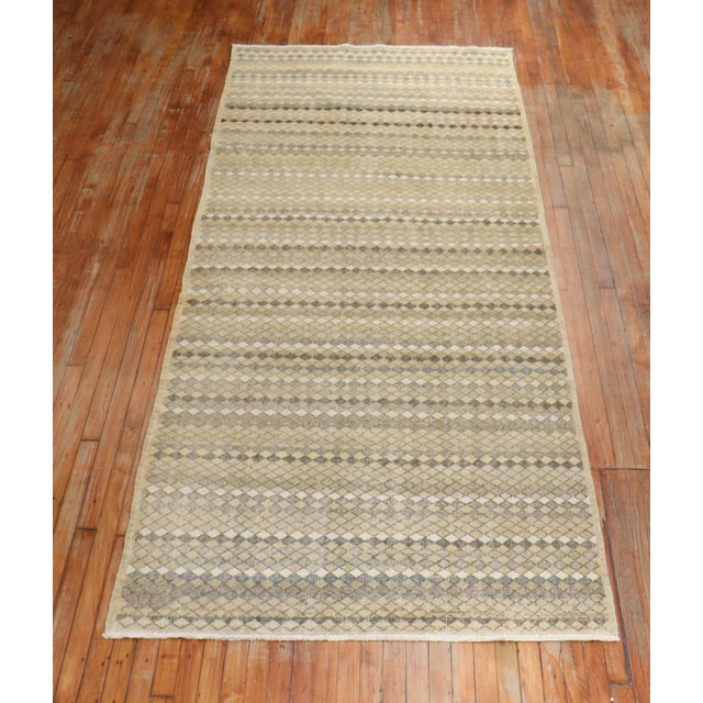 1960s Neutral Turkish Deco Runner For Sale - Image 14 of 18