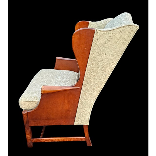 Traditional Vintage Stickley "Connecticut Valley" Wingback Chair For Sale - Image 3 of 12