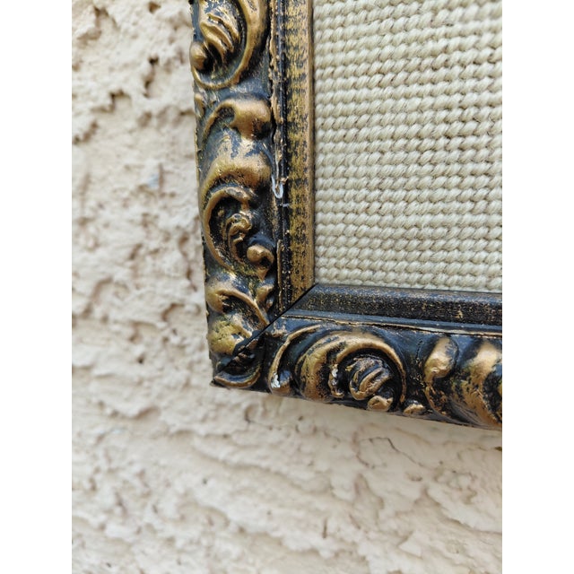 1960s 1960s Red Cardinal Bird Framed Needlepoint For Sale - Image 5 of 9