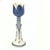 Mid 20th Century Multiple Shape & Style Blue & White Ceramic Candleholder Curation - Group of 5 For Sale - Image 5 of 10