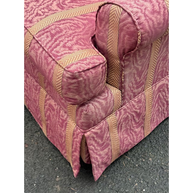 Vintage Ethan Allen Swivel Rocking Upholstered Chairs - A Pair For Sale In New York - Image 6 of 8