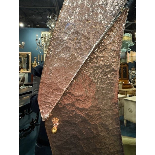 Glass Decorative Pink Murano Glass Mirrors For Sale - Image 7 of 7